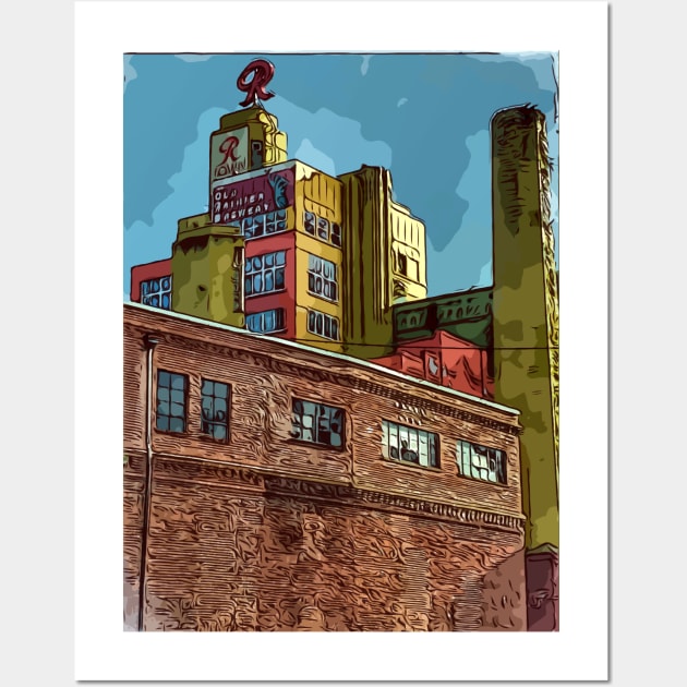 Rainier Beer building in Seattle Wa Classic Wall Art by WelshDesigns